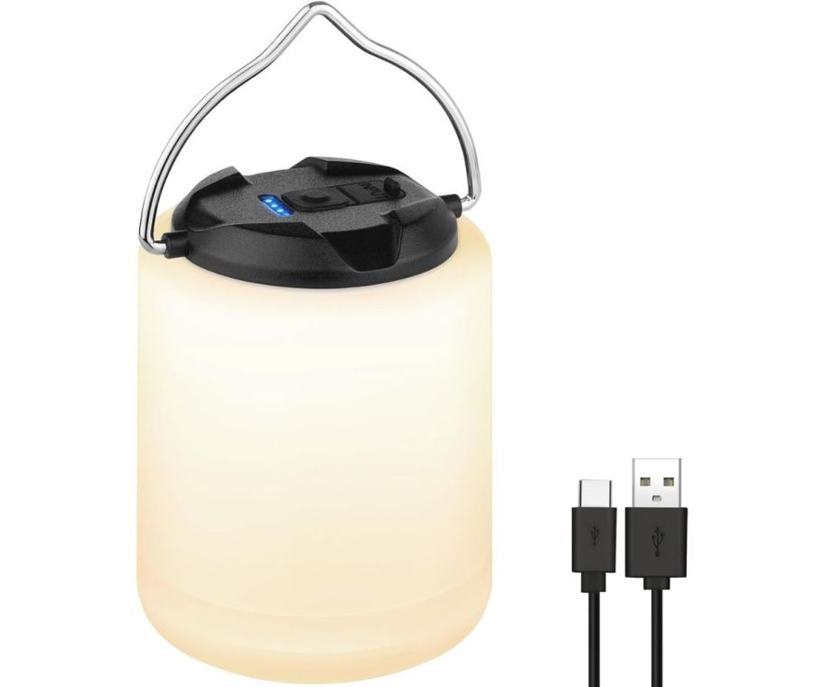 small plastic camping lantern