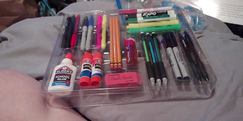 School Supplies 48-Piece Kit Only $8 Shipped on Amazon | Includes Sharpie, Elmer’s & More!