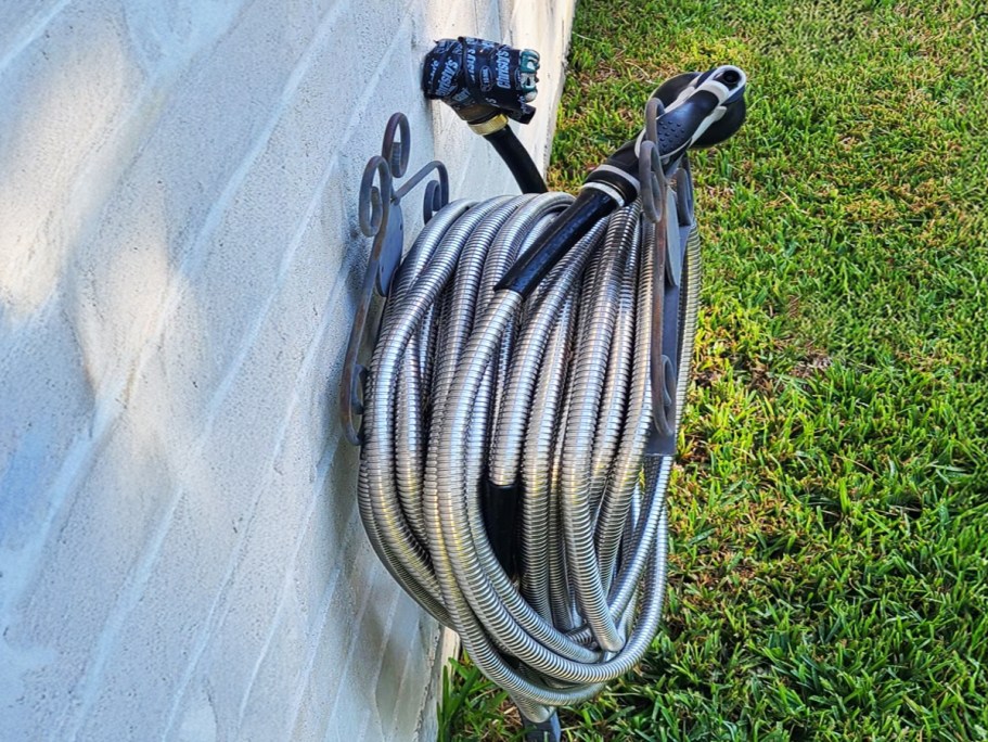 Stainless Steel Garden Hose w/ Nozzle from $20.99 on Amazon | Lightweight & Never Kinks