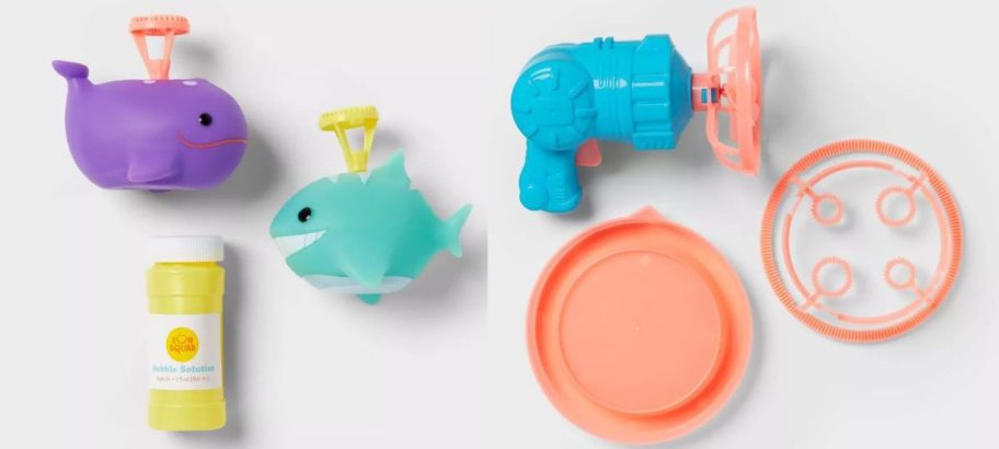 sun squad bubble buddies and blaster stock images