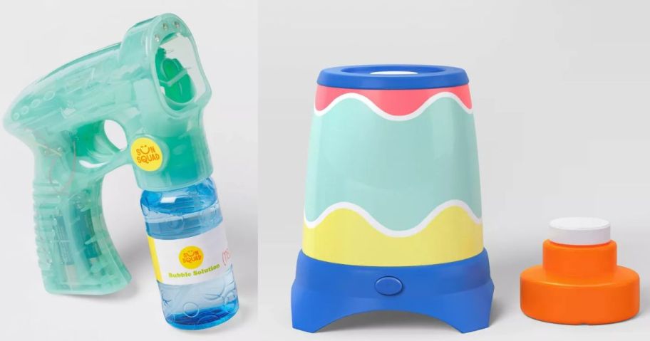 sun squad bubble blaster and machine stock image