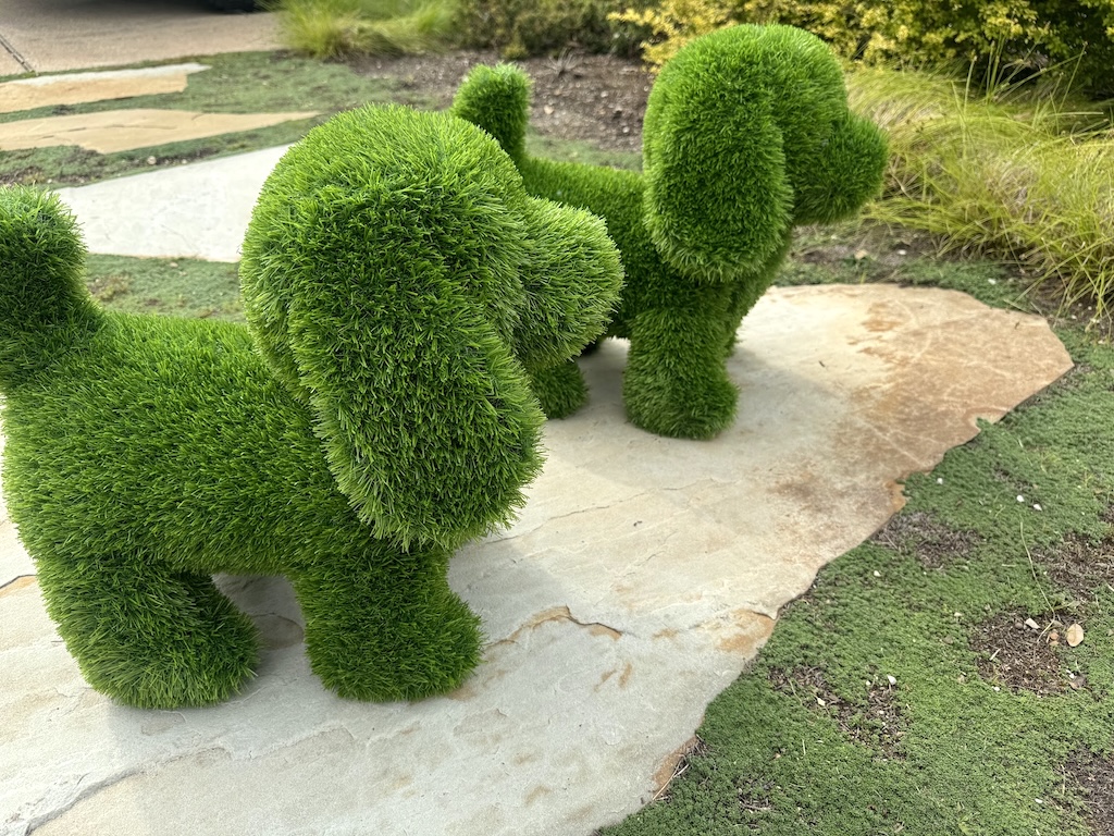 Dog Topiaries 