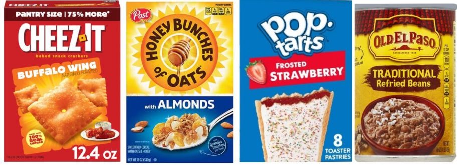 walgreens grocery items on white background