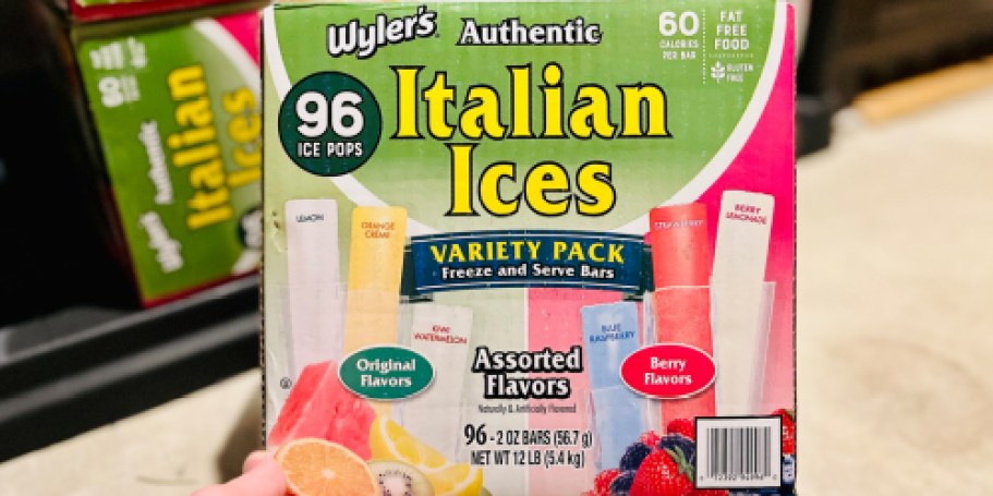 Wyler’s Italian Ice Freezer Bars 96-Count Variety Pack Just $9.98 Shipped on Amazon