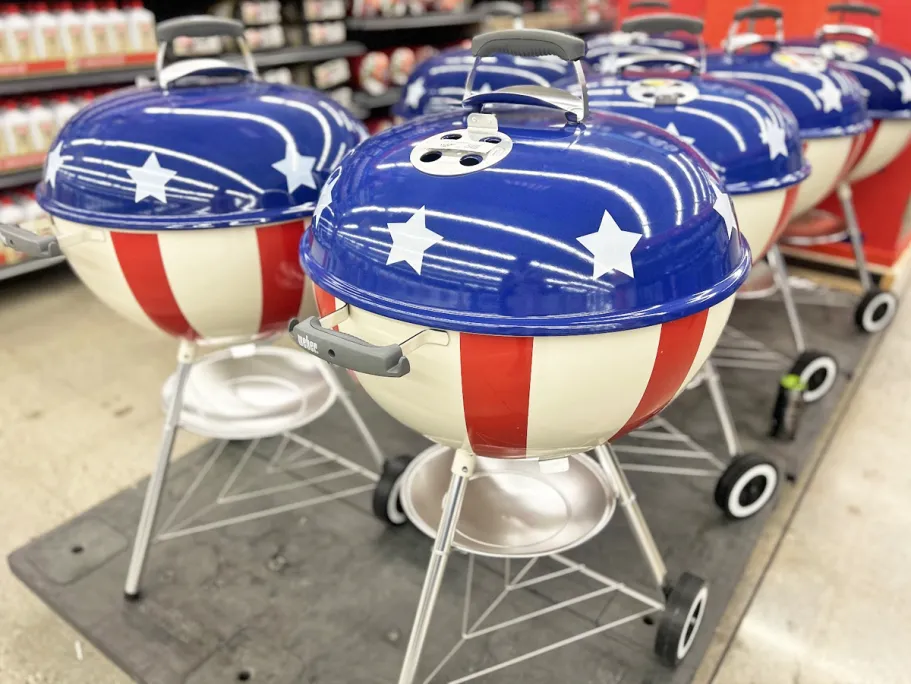 Patriotic Weber Charcoal Grill Just $149 Shipped on Walmart.com (Perfect for 4th of July!)