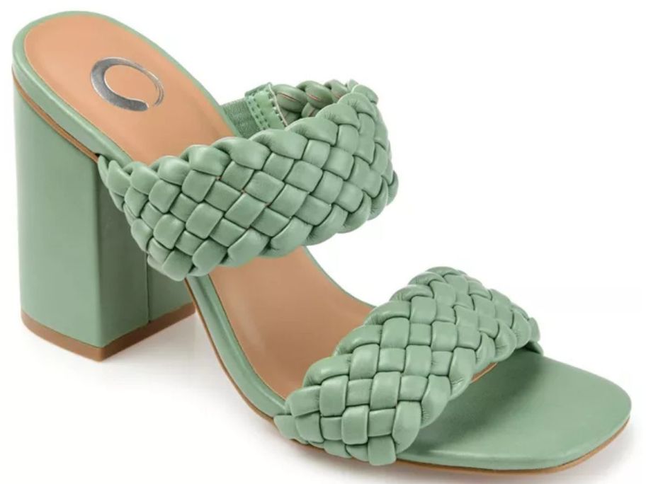 mint woven sandal
