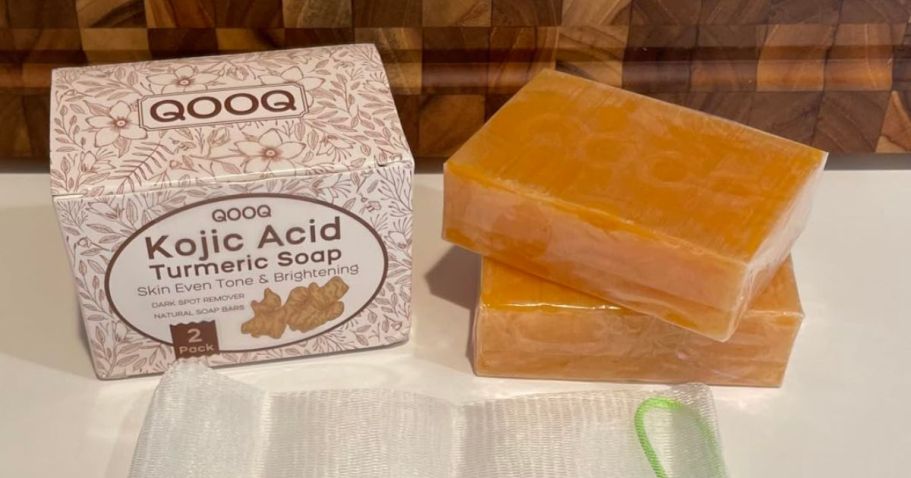 Kojic Acid Turmeric Bar Soap 2-Pack Only $8.97 Shipped on Amazon – Great for Dark Spots!